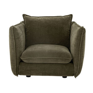 Bloomingville - Austin Lounge Chair, grön, återvunnen polyester