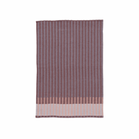 ferm LIVING - Grain Jacquard kökshandduk - vinröd