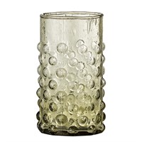 Bloomingville - Freja Dricksglas, Grönt, Återvunnet glas