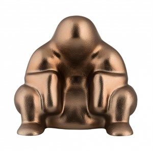 Alessi - Dédé dörrstopp - brun metallfärg 