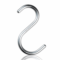 Nomess - S-Hooks krokar (set med 5 st.) - aluminium