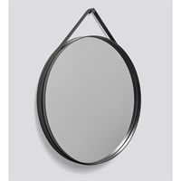 HAY - Strap spegel Ø 70 cm - mörkgrå