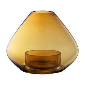 AYTM - Globe vas på fot - small - grön/mässing