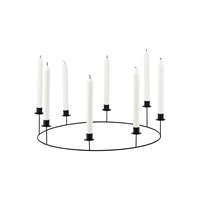 House Doctor - Ring ljusstake 50 cm - svart