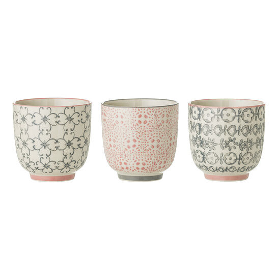 Bloomingville - Cécile Cup, Rosa, Stengods