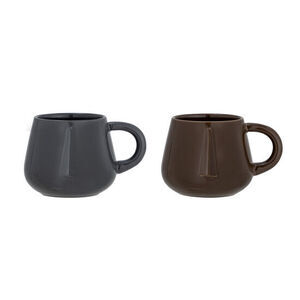 Bloomingville - Noela Mugg, Brun, Stengods