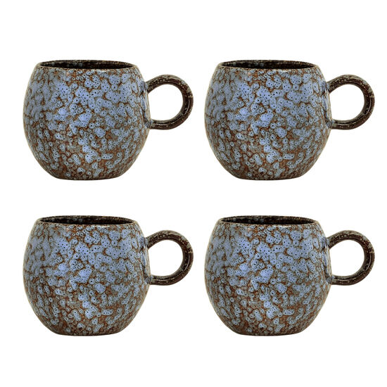 Bloomingville - Paula Kopp, Multipack, Blå, Stengods