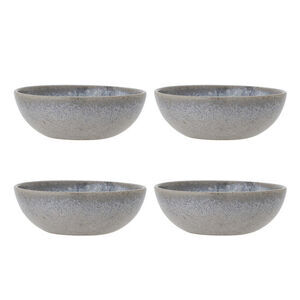 Bloomingville - Paula Skål, Multipack, Blå, Stengods