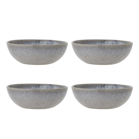 Bloomingville - Paula Skål, Multipack, Blå, Stengods