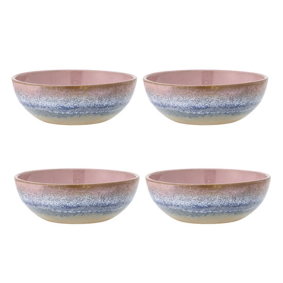 Bloomingville - Paula Skål, Multipack, Rosa, Stengods