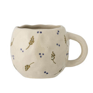 Bloomingville - Pippin Cup, Vit, Stengods