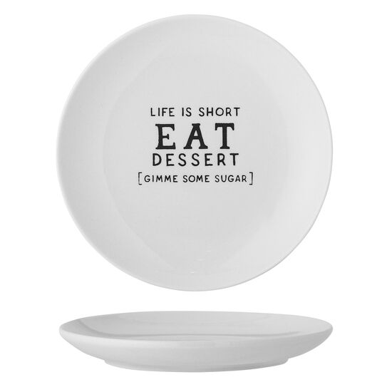 Creative Collection - Wendy Tallrik, Vit, Stengods