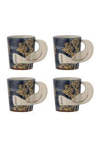 Bloomingville - Hezha-mugg, flerpack, blå, stengods