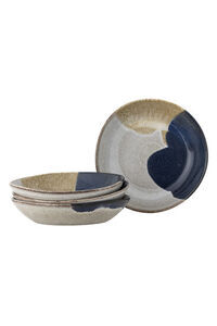 Bloomingville - Jules Tallrik Djup, Multipack, Blå, Stengods