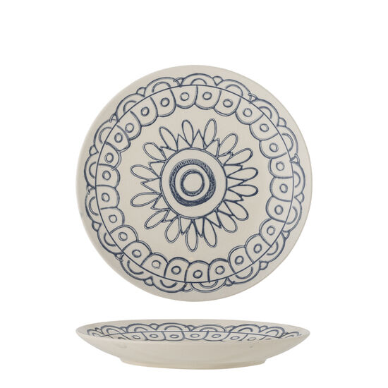 Creative Collection - Lönntallrik, blå, stengods