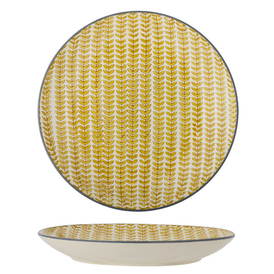 Creative Collection - Lönntallrik, gul, stengods