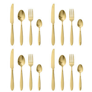 Bloomingville - Frea Bestick, Multipack, Guld, Rostfritt Stål