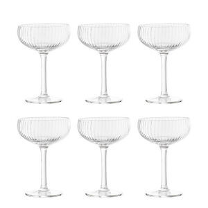 Bloomingville - Astrid Champagneglas, Multipack, Klart, Glas