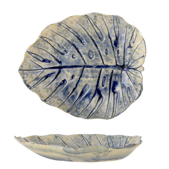 Creative Collection - Rowan Serveringsfat, blått, stengods