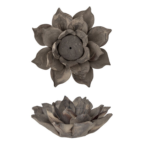 Creative Collection - Eira värmeljushållare, brun, stengods