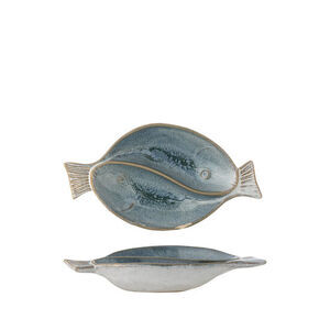 Creative Collection - Mei Serveringsfat, blått, stengods