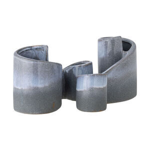 Creative Collection - Meliad bokstöd, blå, stengods