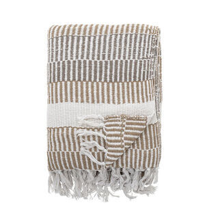 Creative Collection - Isnel Pläd, Natur, Återvunnen bomull