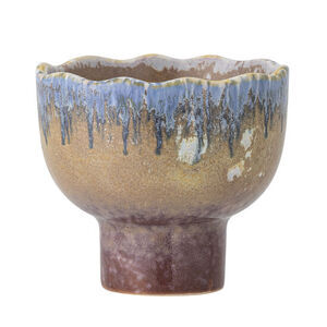 Creative Collection - Cloe Ljusstake, Blå, Stengods