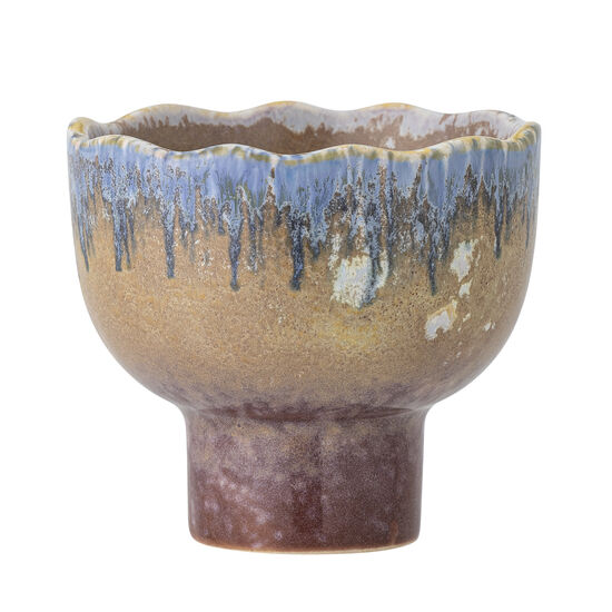 Creative Collection - Cloe Ljusstake, Blå, Stengods