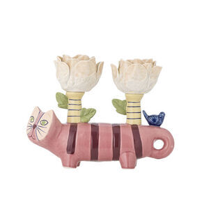 Bloomingville - Missy ljusstake, rosa, stengods