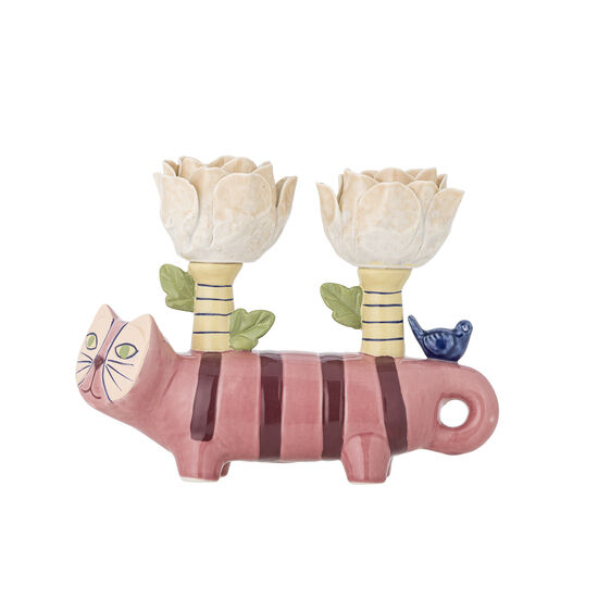 Bloomingville - Missy ljusstake, rosa, stengods