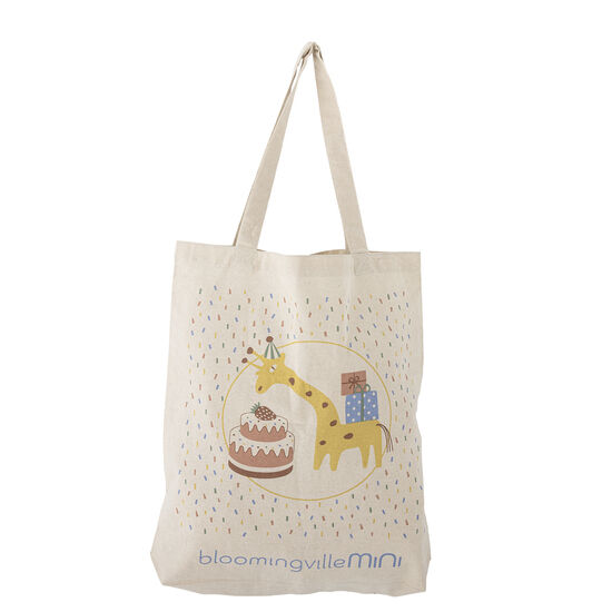 Bloomingville - Celebrate Tote Bag, Blå, Bomull
