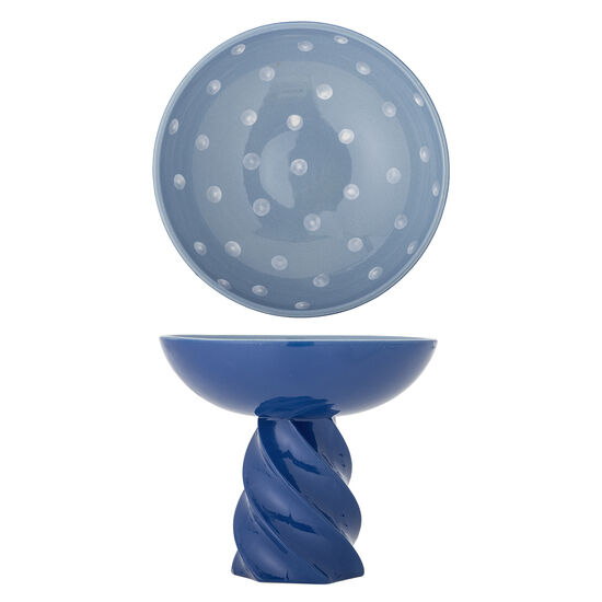 Bloomingville - Riley bordsdekoration, blå, stengods