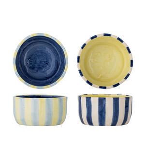 Bloomingville - Phoenix Skål, Flerfärgad, Stengods