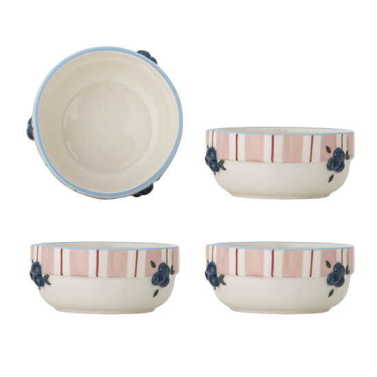 Bloomingville - Bärskål, Rosa, Stengods