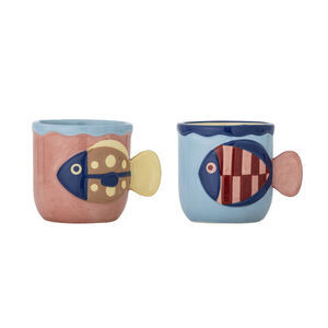 Bloomingville - Willy Kopp, Flerfärgad, Stengods