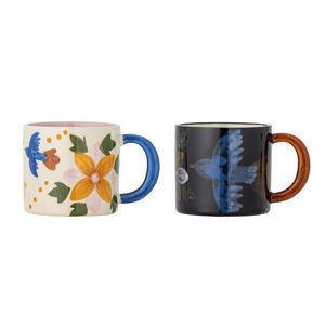 Bloomingville - Maricala Kopp, Flerfärgad, Stengods