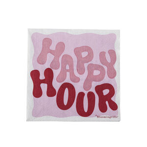 Bloomingville - Rosy Servett, Flerfärgad, FSC®Mix, Papper