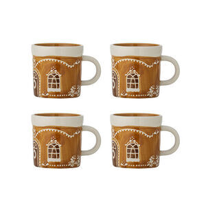 Bloomingville - Gina Mugg, Brun, Stengods