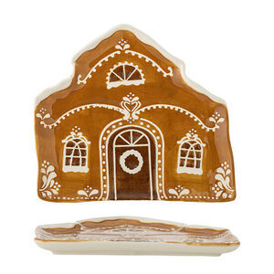 Bloomingville - Gina Serveringsfat, Brun, Stengods