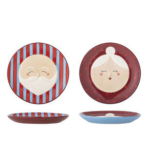 Bloomingville - Mormorstallrik, Röd, Stengods