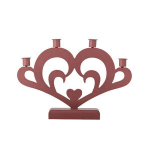 Bloomingville - Salia adventsljus, rött, MDF