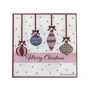 Bloomingville - Ornamentia Servett, Röd, FSC®Mix, Papper