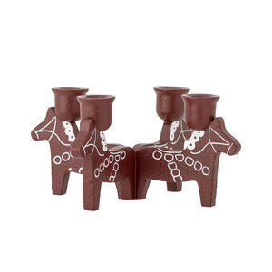 Bloomingville - Siffrigt adventsljus, rött, polyresin