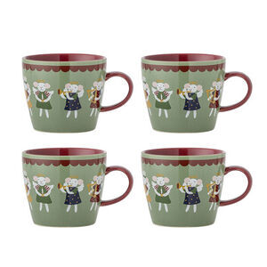 Bloomingville - Peo Mugg, Grön, Stengods