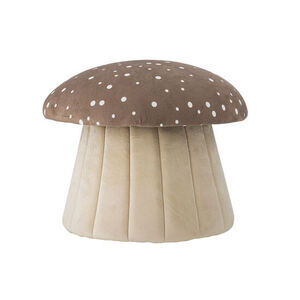 Bloomingville - Mösssoffpuff, Brun, Polyester