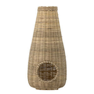 Bloomingville - Ottine lykta m/glas, natur, bambu