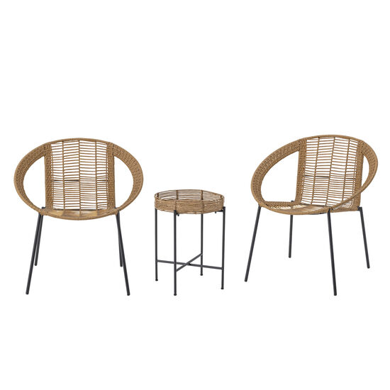 Bloomingville - Dudine Loungeset, Natur, Polyrotting