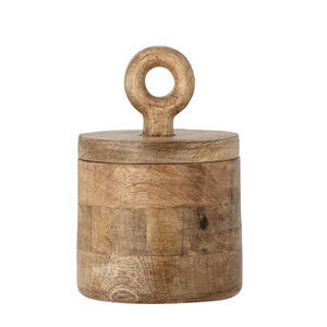 Bloomingville - Nonnie Burk med lock, Nature, FSC®100%, Mango