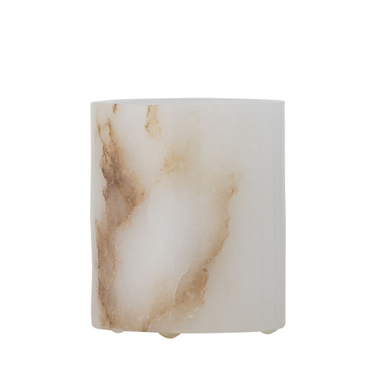 Bloomingville - Annebel värmeljushållare, Vit, Alabaster